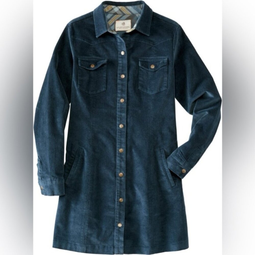 Legendary Whitetails  roadhouse navy blue corduroy dress size XL